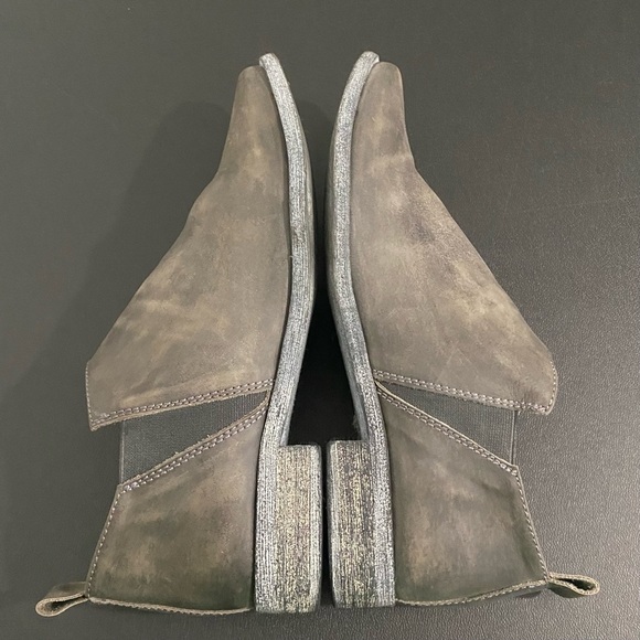 Free People Brixton Western Shoe Boots Ankle Boots Vintage Washed Black - Picture 9 of 16